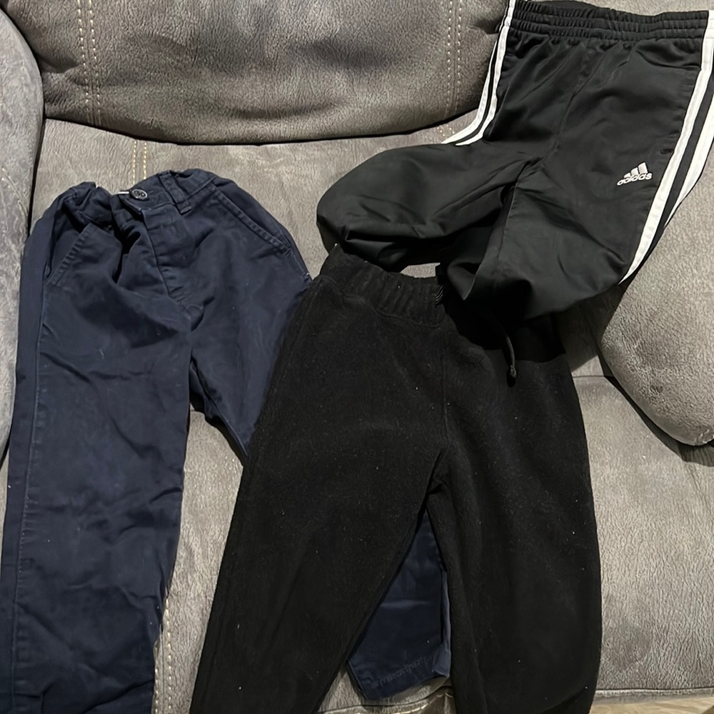 Set of three toddler boys pants